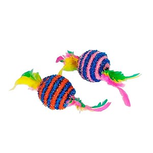 Brinquedo Para Gato De Juta Com Catnip (cores sortidas)
