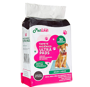 Tapete Hig Ultra Pads 60x60cm 30Un  - Carvão
