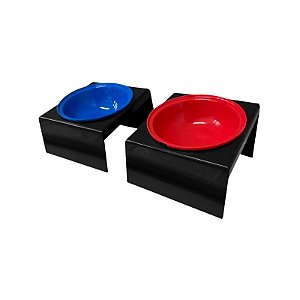 Comedouro Elevado 250ml Furacão Pet