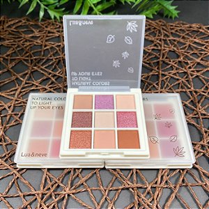 PALETA DE SOMBRAS NATURAL COLORS - COR B - LUA E NEVE