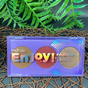 PALETA ENJOY TRIO CONTORNO, BLUSH E ILUMINADOR - MAHAV