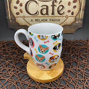 CANECA DE PORCELANA DOGS HAUSKRAFT 350ML