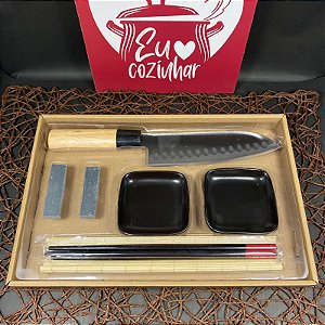 KIT SUSHI 8 PEÇAS COM FACA NAHA
