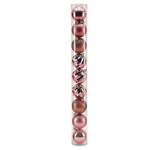 JOGO DE BOLA 9 PCS 4CM ROSE