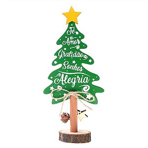 ENFEITE DE MESA ÁRVORE DE NATAL MDF