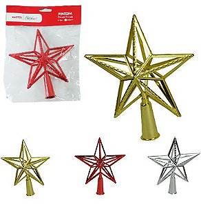 PONTEIRA ESTRELA VAZADA COLORS 15,5CM