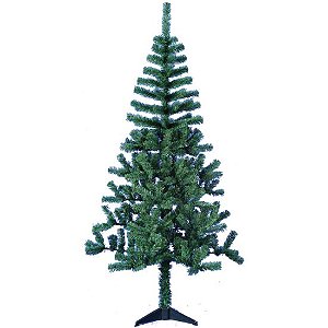 ARVORE DE NATAL 1,80M VERDE COM 320 GALHOS E PE DE PLASTICO