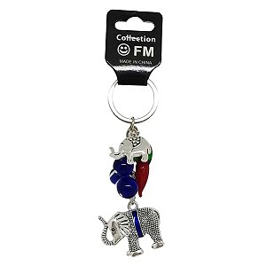 CHAVEIRO OLHO GREGO ELEFANTE METAL