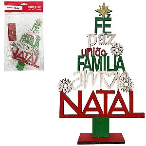 Enfeite Natalino De Pendurar Ho Ho Ho Feliz Natal C/ Sino