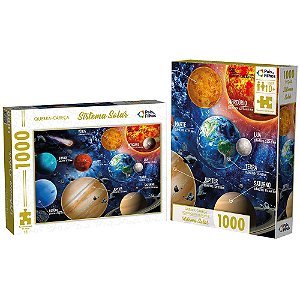 QUEBRA CABECA SISTEMA SOLAR COM 1000 PECAS 74X54CM