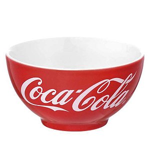 TIGELA CUMBUCA DE PORCELANA BOWL COCA-COLA VERMELHO HAUSKRAFT 440ML 13CM DE Ø