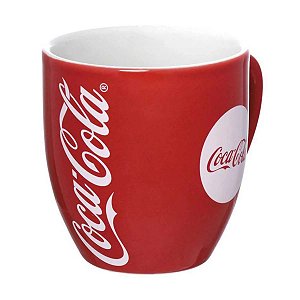 CANECA DE PORCELANA COCA-COLA VERMELHA HAUSKRAFT 300ML