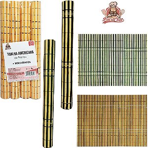 TOALHA LUGAR AMERICANO DE BAMBU RETANGULAR COM 4 PECAS