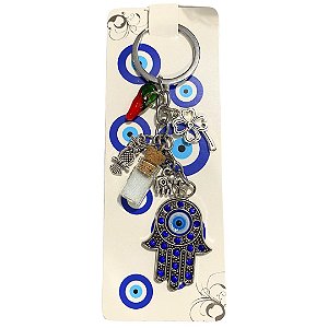 CHAVEIRO MÃO HAMSA COM SAL