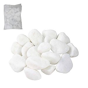 PEDRA DECORATIVA DOLOMITA BRANCA 900G