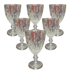 JOGO DE TAÇA DIAMOND RAINBOW 340ML - 6PÇS