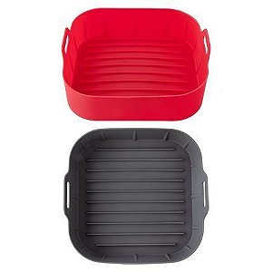 FORMA COZIMENTO QUADRADA FRITADEIRA ELETRICA SILICONE 19 CM X 19 CM X 7,3 CM