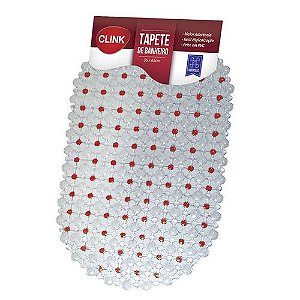 TAPETE PARA BANHEIRO COM VENTOSA  35 CM X 65 CM