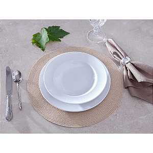 Jogo Americano Redondo Multiuso 38cm – Cores Variadas | Mesa Posta, Decoração e Proteção: MARFIM