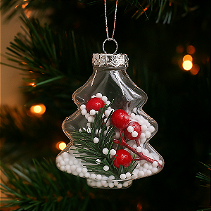 NT. ENFEITE PENDURAR ARVORE DE NATAL DE PLASTICO C/AZEVINHOS DV80816 DCARTE