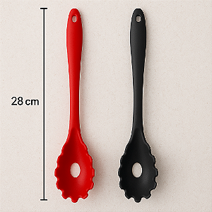 PEGADOR DE MASSAS DE SILICONE INTEIRICO 28CM - COR ALEATÓRIA - NIX