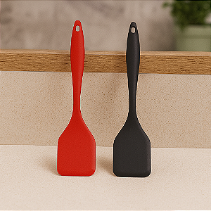 ESPATULA LISA DE SILICONE INTEIRICO - NIX - 29CM