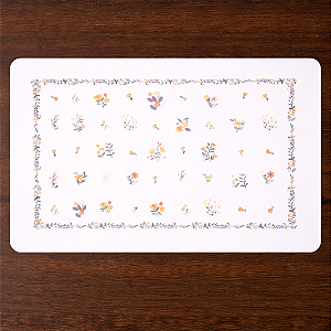 TOALHA LUGAR AMERICANO DE PLASTICO RETANGULAR PRIMAVERA 43,5X28,5CM LYOR