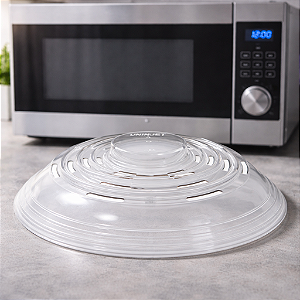 TAMPA DE MICROONDAS DE PLASTICO P/ALIMENTOS 6X25,5Cm