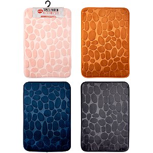 Tapete Soft Antiderrapante Estruturado Para Banheiro, Sala E Quarto  Decoração Macio 40x60cm Clink