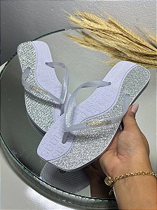 Kit 12 Pares Chinelo Feminino Havaianas Total Brilho Sandalia de dedo Atacado