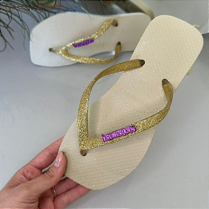 Kit 12 Pares Chinelo Feminino Havaianas Caribe Bico Quadrado Sandalia de dedo Atacado