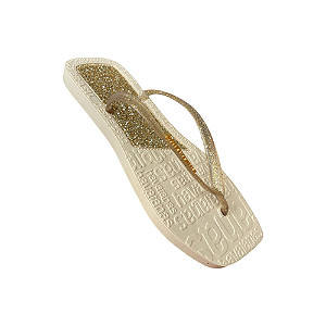 Kit 12 Pares Chinelo Feminino Havaianas Luxo Glitter Sandalia de dedo Atacado