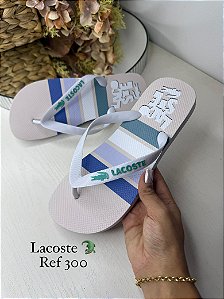 Kit 12 Pares Chinelo Masculino Lacoste Sandalia de dedo Adulto Atacado