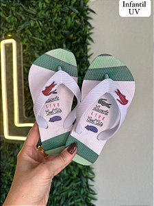 Kit 12 Pares Chinelo Infantil Lacoste Menino Sandalia de dedo Kids Atacado