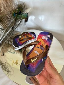 Kit 12 Pares Chinelo Infantil Nike Menino Sandalia de dedo Kids Atacado
