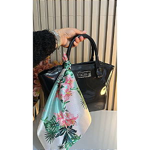 Bolsa Feminina Melissa Lenço Alça Ajustavel Varejo