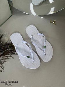 Kit 12 Pares Chinelo Feminino Havaianas Bandeirinha Brasil Sandalia de dedo Atacado
