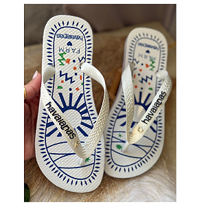 Kit 12 Pares Chinelo Feminino Havaianas Farm Pingo de Luz Sandalia de dedo Atacado