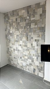 Mosaico Pedra Mineira Branco Tam Variados 1m²
