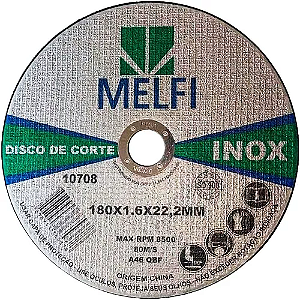 50 Discos Corte Aço Inox Extra Fino 180x1.6x22,2 7" Pol