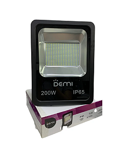 Projetor Refletor Led Aluminio 200W 6000k Biv Demi