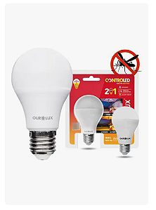 Lampada Intelig 2x1 Branca Ant-Inseto 9w 2,7 a 6,5k Ourolux