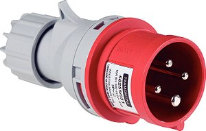Plugue Industrial 3P+T 16A 6H 380-415V IP44 Tramontina