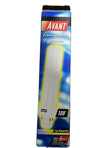 Lâmpada Fluorescente Comp. 2U 18W 4Pinos Amarela 2,7K Avant