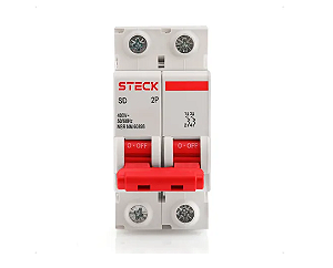 Disjuntor Steck Bipolar 10, 16. 20, 25, 63 Curva C