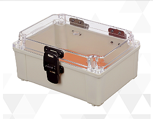Caixa Plástica Pvc Tampa Transparente 20x14x9 Cm Sobrepor