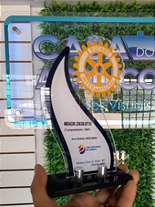 TROFÉU PERSONALIZADO MODELO ROTARY 2