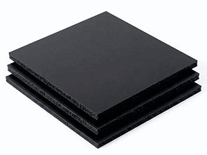 Chapa PVC expandido 122x244 - PRETO