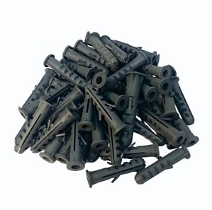 Bucha Plástica 10mm com Anel 50 pçs