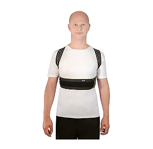 Corretor Postural com Ajuste Triplo Mercur Preto G